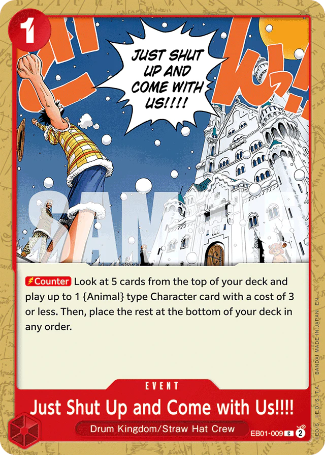 Just Shut Up and Come with Us!!!! (Reprint) - Premium Booster -The Best- Vol. 2 - C - EB01-009