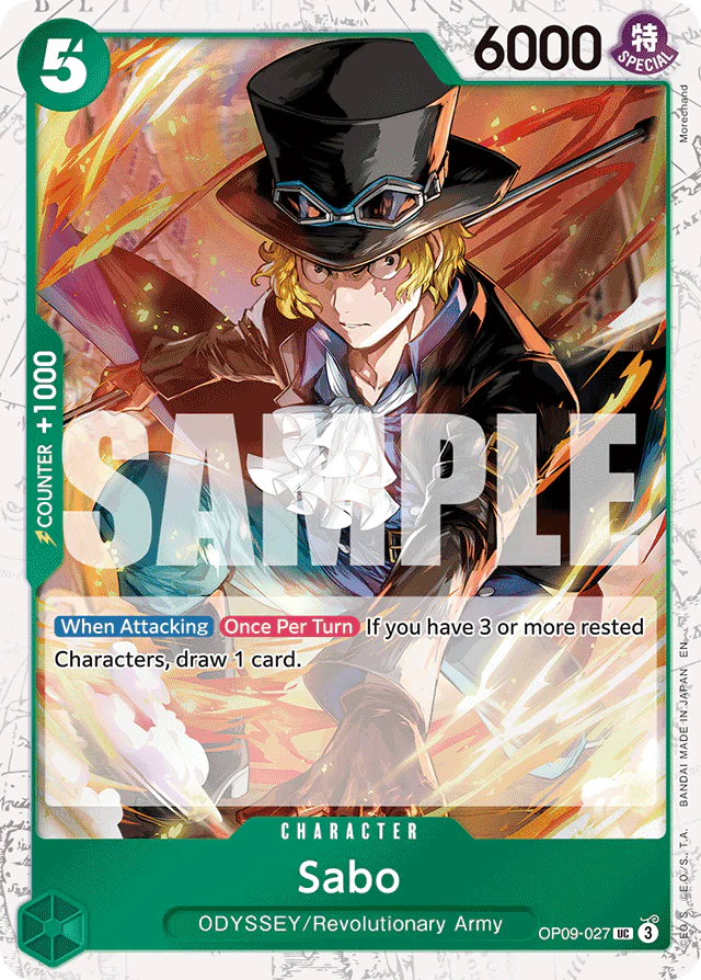 Sabo - OP09-027 (Pirate Foil) - Premium Booster -The Best- Vol. 2 - UC - OP09-027