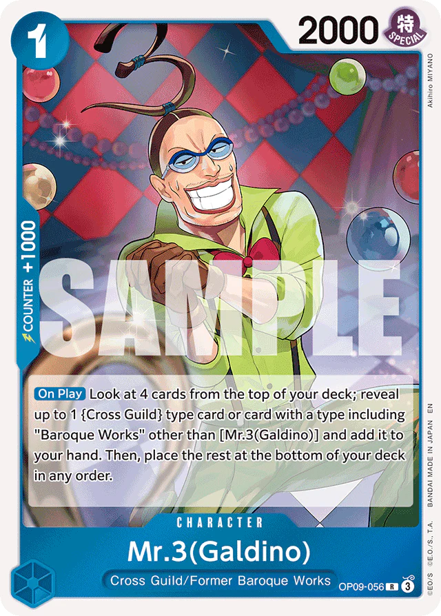 Mr.3(Galdino) - OP09-056 (Reprint) - Premium Booster -The Best- Vol. 2 - R - OP09-056