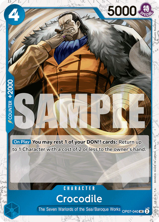 Crocodile - OP07-040 (Pirate Foil) - Premium Booster -The Best- Vol. 2 - UC - OP07-040