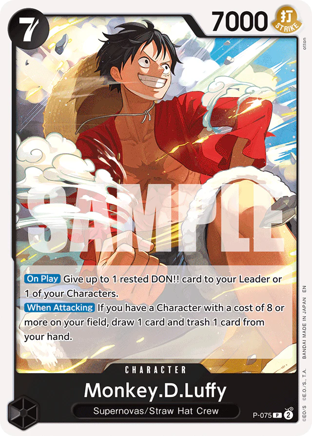 Monkey.D.Luffy - P-075 (Reprint) - Premium Booster -The Best- Vol. 2 - PR - P-075
