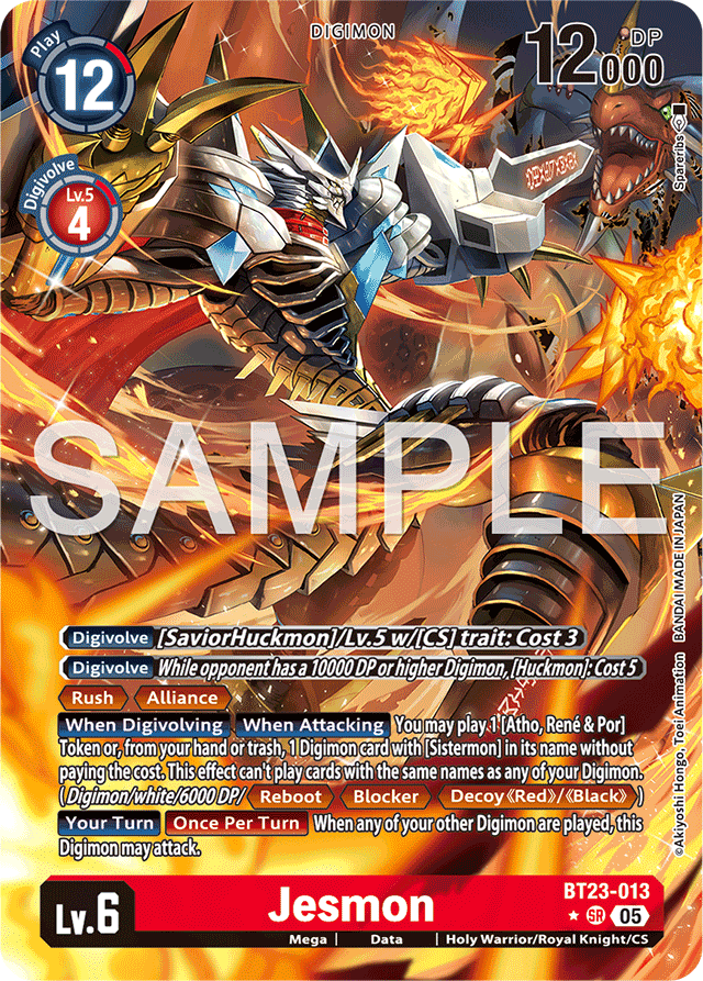 Jesmon (Alternate Art) - Hackers' Slumber - Super Rare - BT23-013 SR