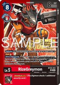 RizeGreymon (Judge Pack 2025 Wave 2) - Cyber Eden - Common - BT22-012 C