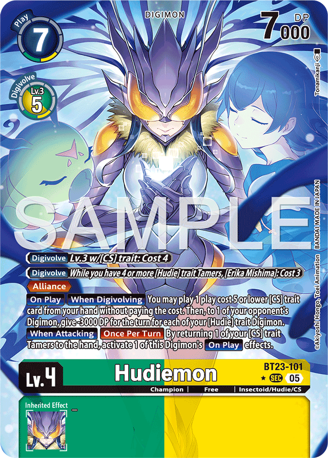 Hudiemon (Alternate Art) - Hackers' Slumber - Secret Rare - BT23-101 SEC