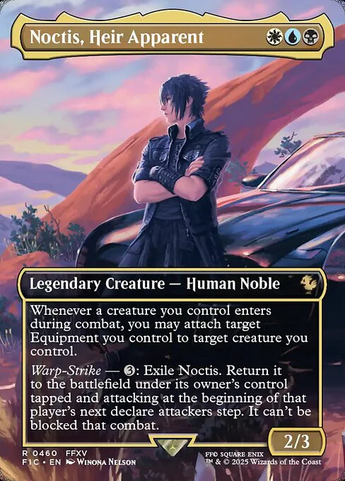 Noctis, Heir Apparent (Borderless) - Commander: FINAL FANTASY - R - 460