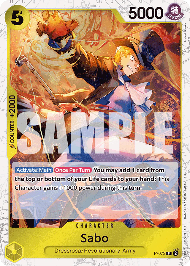 Sabo - P-073 (Pirate Foil) - Premium Booster -The Best- Vol. 2 - PR - P-073