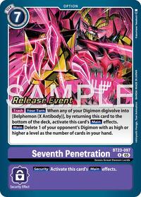 Seventh Penetration - Hackers' Slumber Release Event Cards - Rare - BT23-097 R