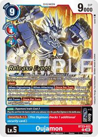 Oujamon - Hackers' Slumber Release Event Cards - Rare - BT23-022 R