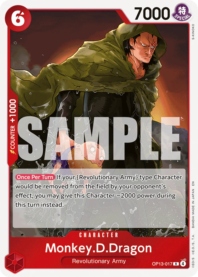 Monkey.D.Dragon - Carrying On His Will - R - OP13-017