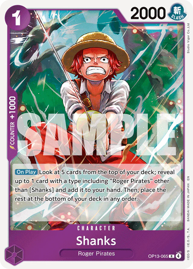 Shanks (065) - Carrying On His Will - R - OP13-065