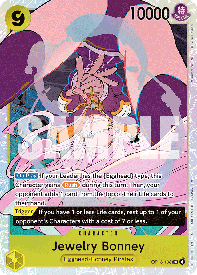 Jewelry Bonney (108) - Carrying On His Will - SR - OP13-108