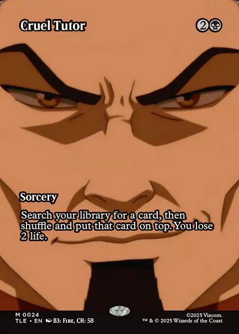 Cruel Tutor (Borderless) - Avatar: The Last Airbender: Eternal-Legal - M - 24