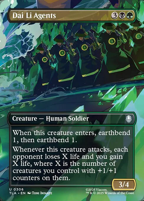 Dai Li Agents (Borderless) - Avatar: The Last Airbender - U - 306