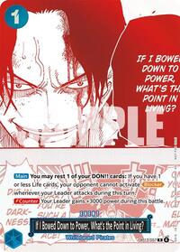 If I Bowed Down to Power, What's the Point in Living? (3rd Anniversary Treasure Campaign Pack) - One Piece Promotion Cards - R - OP13-057