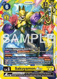 Sakuyamon ACE - Starter Deck 22: Amethyst Mandala Advanced Deck Set - Super Rare - ST22-05 SR