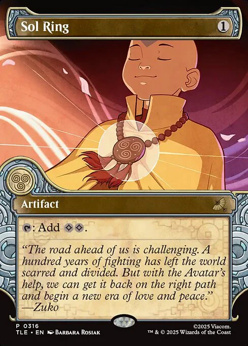 Sol Ring (Showcase) - Avatar: The Last Airbender: Eternal-Legal - P - 316