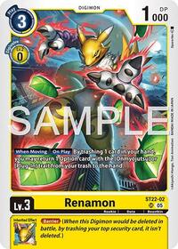Renamon (ST22-02) - Starter Deck 22: Amethyst Mandala Advanced Deck Set - Super Rare - ST22-02 SR