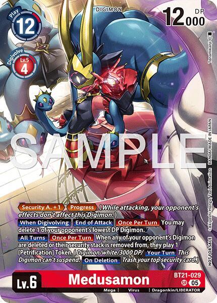 Medusamon (2026 Dash Pack Campaign) (Alternate Art - Japanese) - World Convergence - Super Rare - BT21-029 SR