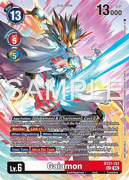 Gaiamon (2026 Dash Pack Campaign) (Alternate Art - Chinese) - World Convergence - Secret Rare - BT21-101 SEC