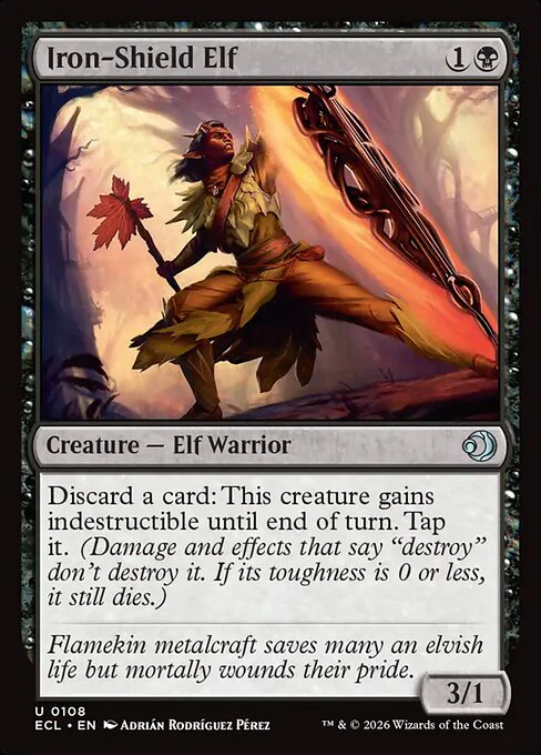 Iron-Shield Elf - Lorwyn Eclipsed - U - 108