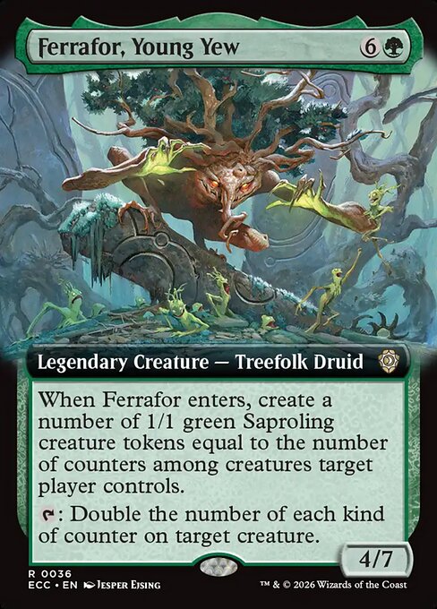 Ferrafor, Young Yew (Extended Art) - Commander: Lorwyn Eclipsed - R - 36