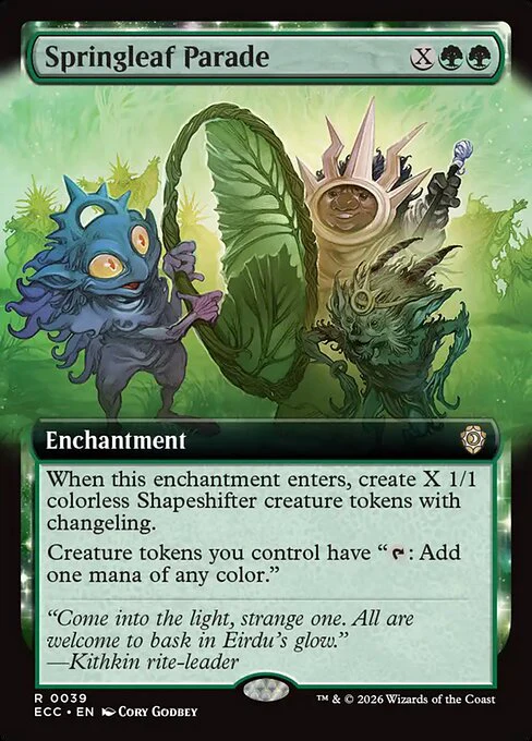 Springleaf Parade (Extended Art) - Commander: Lorwyn Eclipsed - R - 39