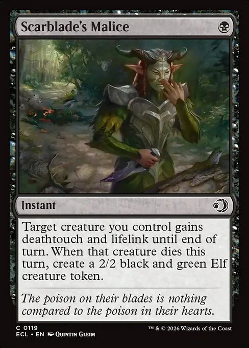 Scarblade's Malice - Lorwyn Eclipsed - C - 119