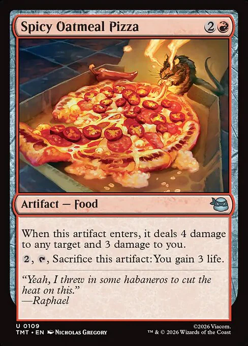 Spicy Oatmeal Pizza - Teenage Mutant Ninja Turtles - U - 109