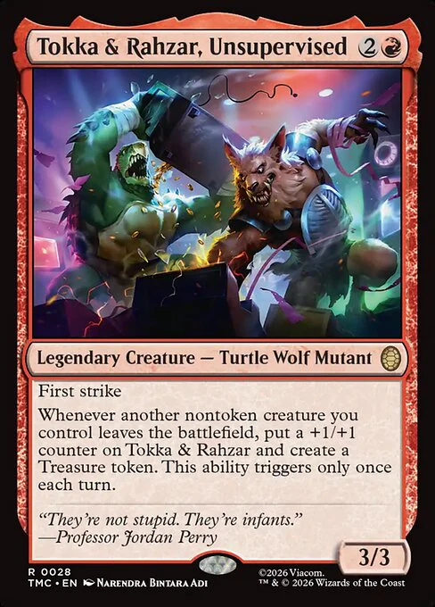 Tokka & Rahzar, Unsupervised - Commander: Teenage Mutant Ninja Turtles - R - 28