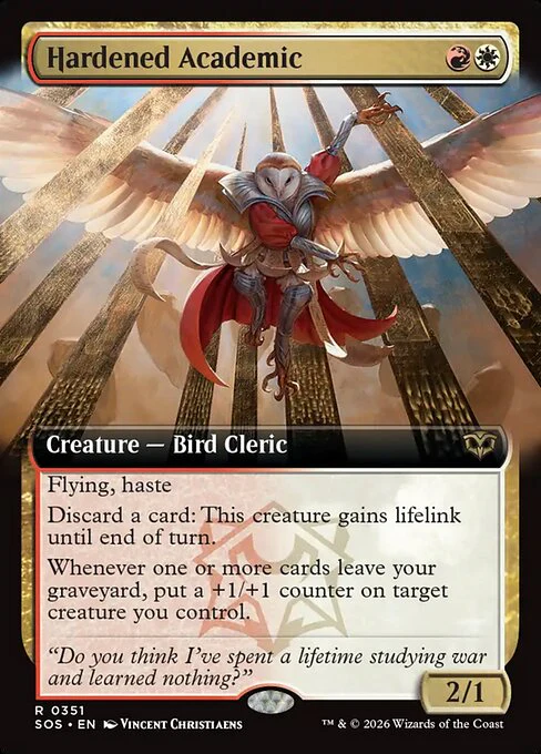 Hardened Academic (Extended Art) - Secrets of Strixhaven - R - 351