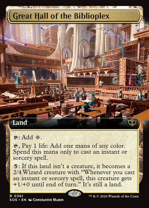 Great Hall of the Biblioplex (Extended Art) - Secrets of Strixhaven - R - 361