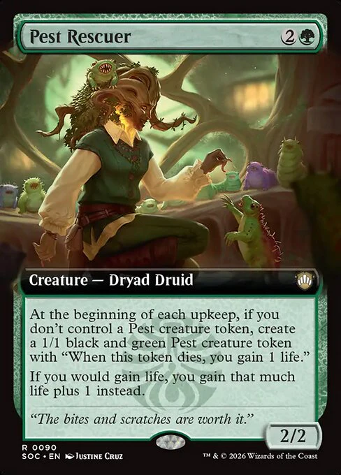 Pest Rescuer (Extended Art) - Commander: Secrets of Strixhaven - R - 90