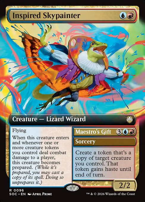 Inspired Skypainter (Extended Art) - Commander: Secrets of Strixhaven - R - 96