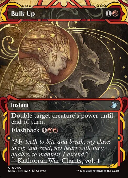 Bulk Up (JP Alternate Art) - Secrets of Strixhaven: Mystical Archive - U - 105