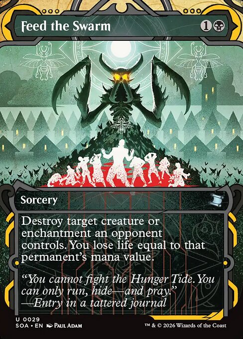 Feed the Swarm (JP Alternate Art) - Secrets of Strixhaven: Mystical Archive - U - 94