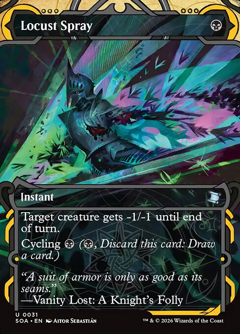 Locust Spray (JP Alternate Art) - Secrets of Strixhaven: Mystical Archive - U - 96