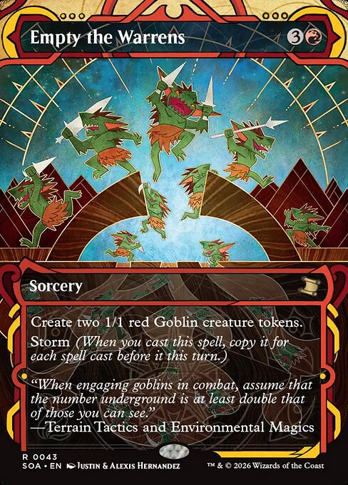Empty the Warrens (JP Alternate Art) (Silver Scroll Foil) - Secrets of Strixhaven: Mystical Archive - R - 173