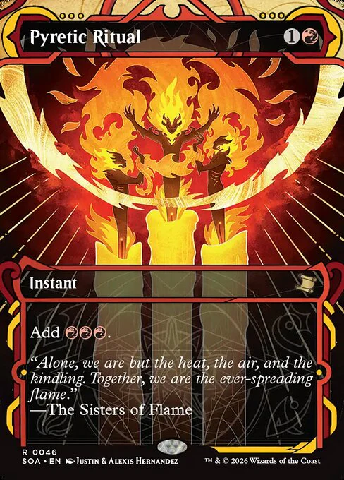 Pyretic Ritual (JP Alternate Art) - Secrets of Strixhaven: Mystical Archive - R - 111
