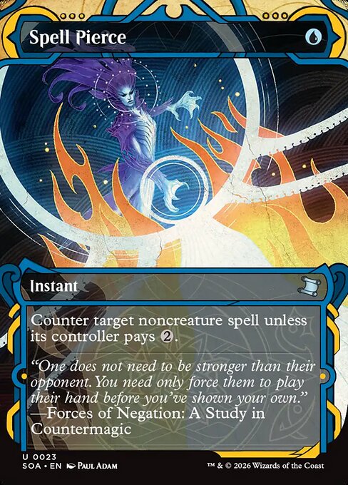 Spell Pierce (JP Alternate Art) - Secrets of Strixhaven: Mystical Archive - U - 88