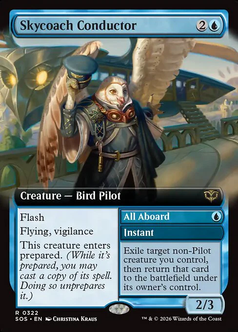 Skycoach Conductor (Extended Art) - Secrets of Strixhaven - R - 322