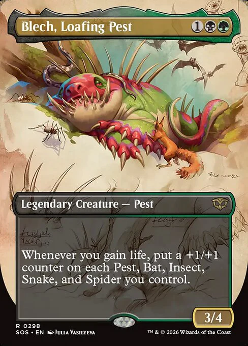 Blech, Loafing Pest (Borderless) - Secrets of Strixhaven - R - 298