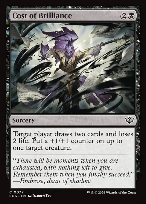 Cost of Brilliance - Secrets of Strixhaven - C - 77