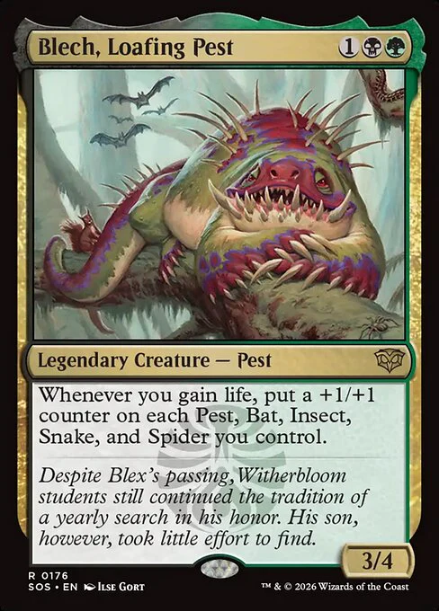 Blech, Loafing Pest - Promo Pack: Secrets of Strixhaven - R - 176