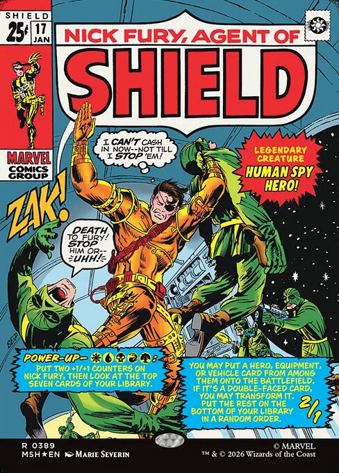 Nick Fury, Agent of S.H.I.E.L.D. (Borderless) (0389) - Marvel Super Heroes - R - 389