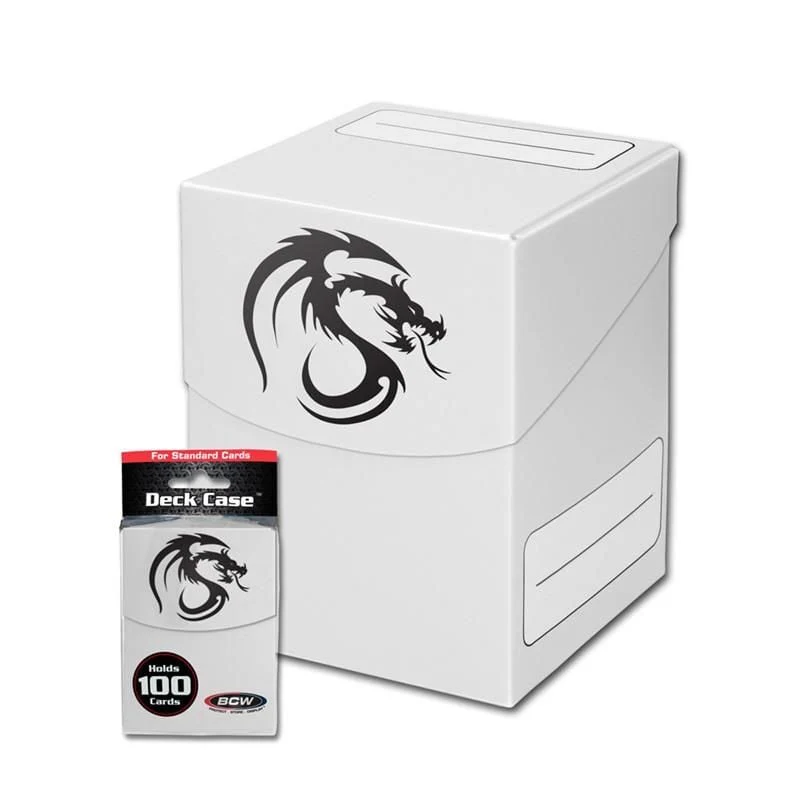 BCW Large Deck Case White | Caja para Mazo (Holds 100+ Sleeved Cards)