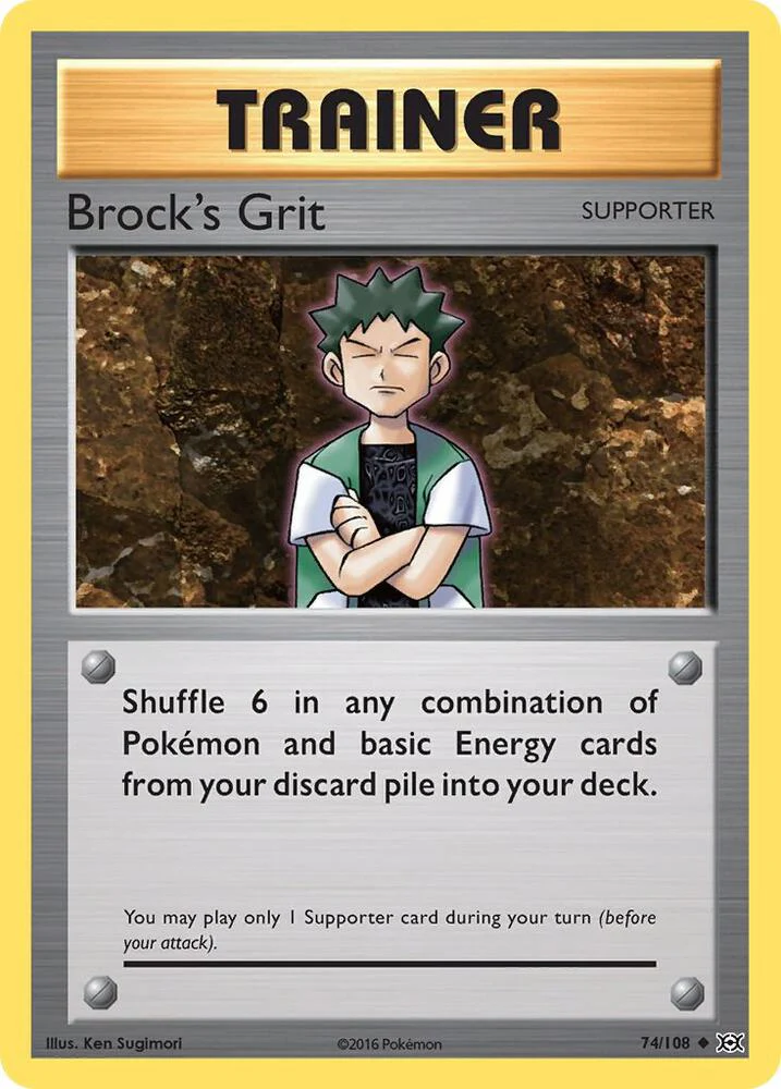 Brock's Grit - XY - Evolutions - Uncommon - 74/108