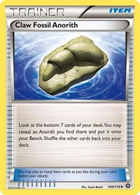 Claw Fossil Anorith - XY - Steam Siege - Uncommon - 100/114