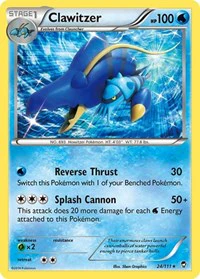 Clawitzer - XY - Furious Fists - Holo Rare - 24/111