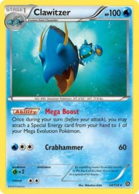 Clawitzer - XY - Steam Siege - Rare - 34/114