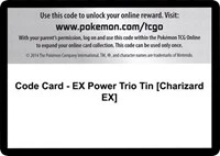 Code Card - EX Power Trio Tin [Charizard EX] - XY - Furious Fists - Code Card -